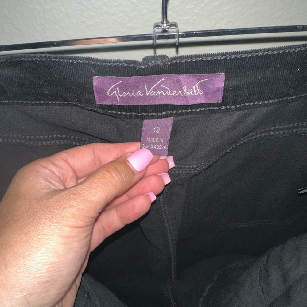 Gloria Vanderbilt Black Straight Leg Jeans